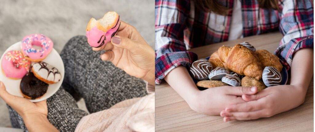 Huidige afbeelding: zoete trek suikerverslaving