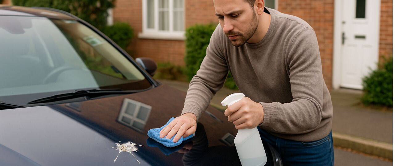 Vogelpoep verwijderen