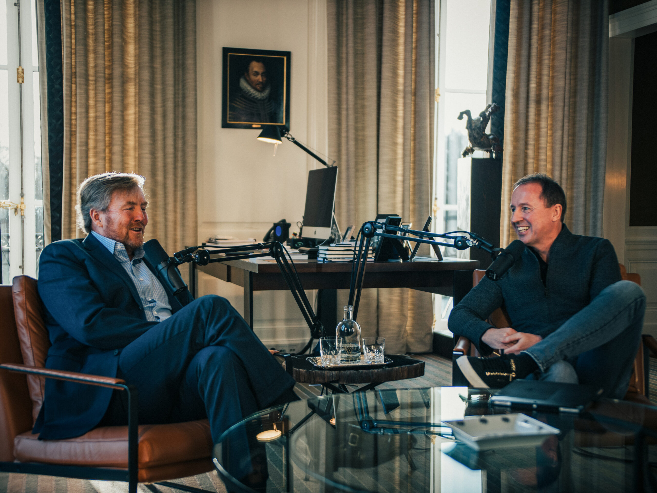 Podcast met Koning Willem Alexander en radio dj Edwin Evers over 10 jaar koningschap