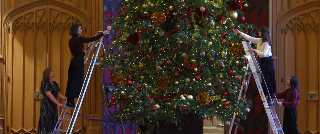 Huidige afbeelding: Windsor Castle kerst kerstmis