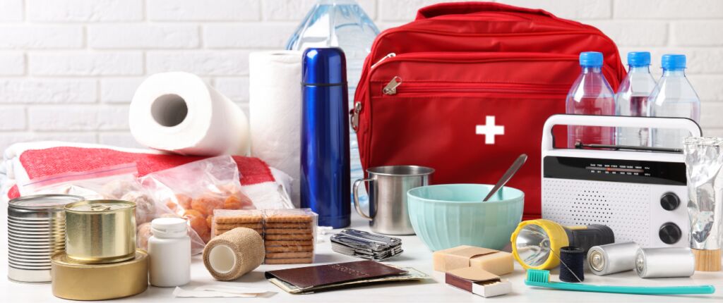 Huidige afbeelding: Noodpakket in huis