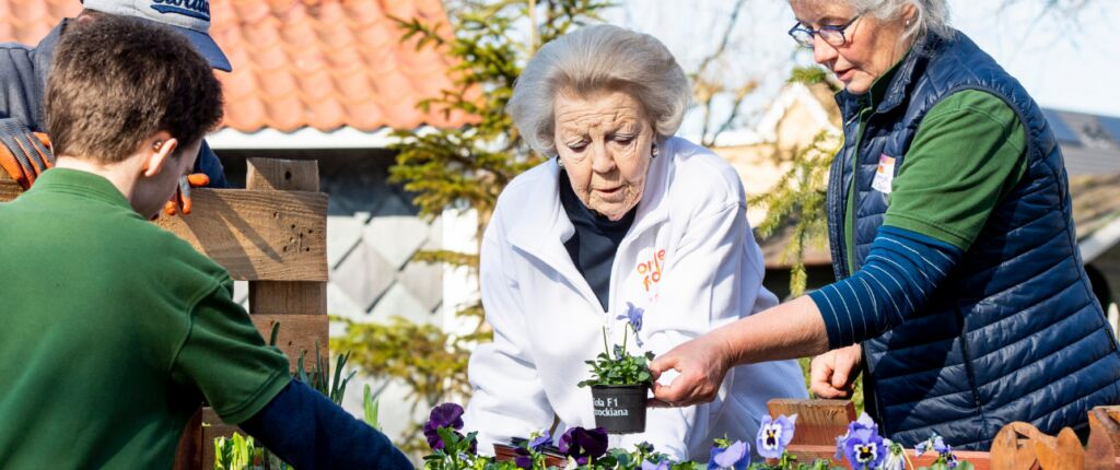 Huidige afbeelding: De groene vingers van prinses Beatrix