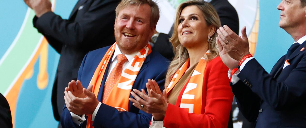 koning Willem-Alexander naar EK voetbalwedstrijd