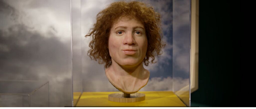 Huidige afbeelding: Reconstructie gezicht van eerste Amsterdammer, 750 jaar Amsterdam