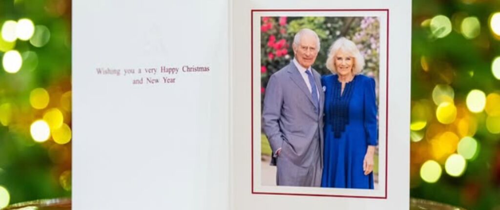 Huidige afbeelding: Charles en Camilla Kerstkaart
