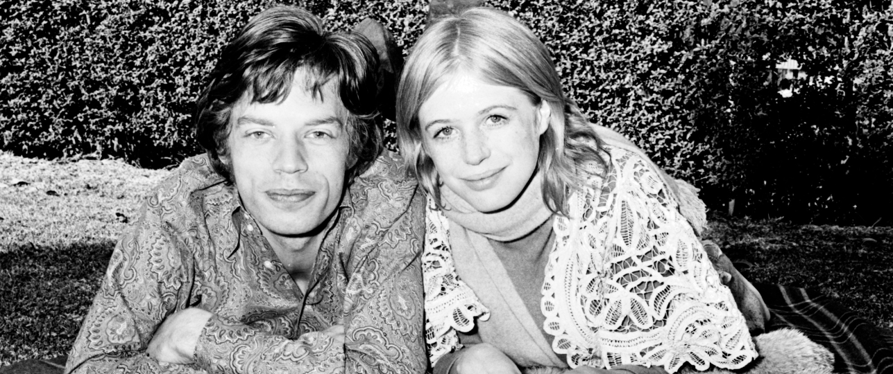 Mick Jagger en Marianne Faithfull