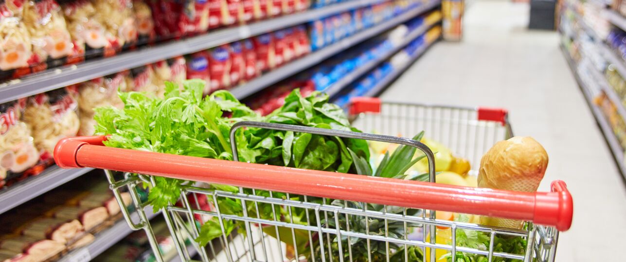 Senioren winkelwagen