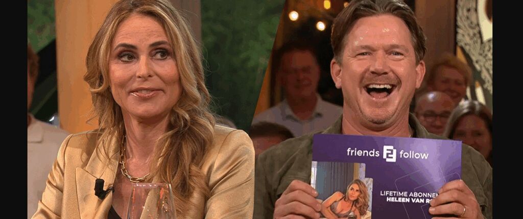 Huidige afbeelding: Heleen van Royen geeft Johhny de Mol pikant cadeau