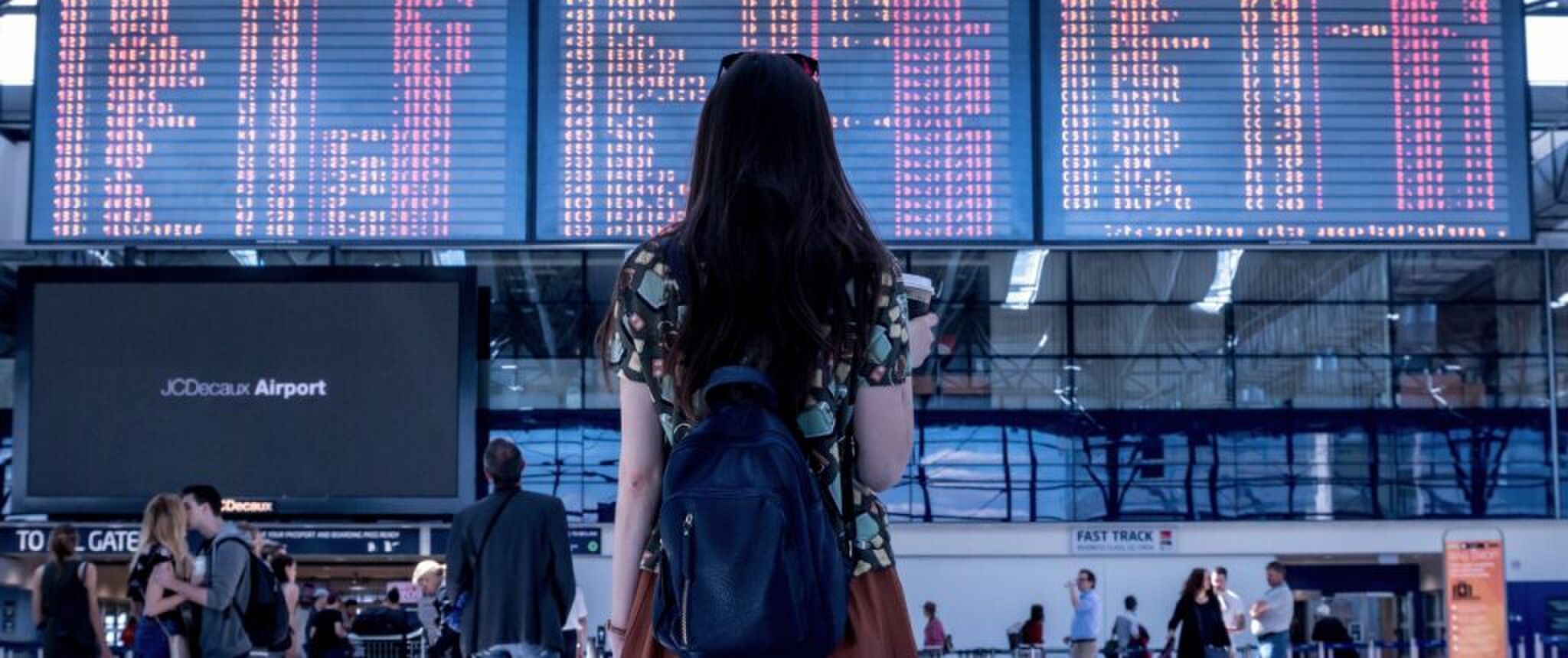 Huidige afbeelding: Vlucht vertraagd