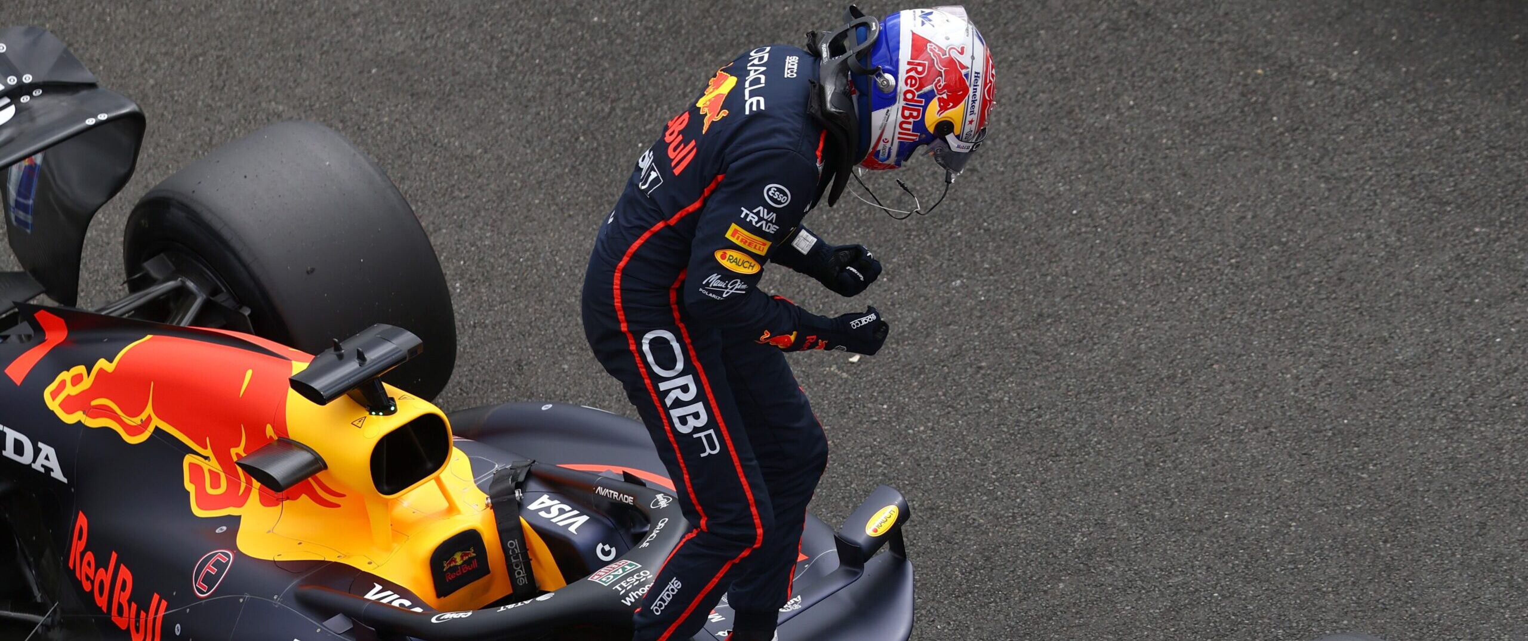 Max Verstappen na zijn pole op Silverstone