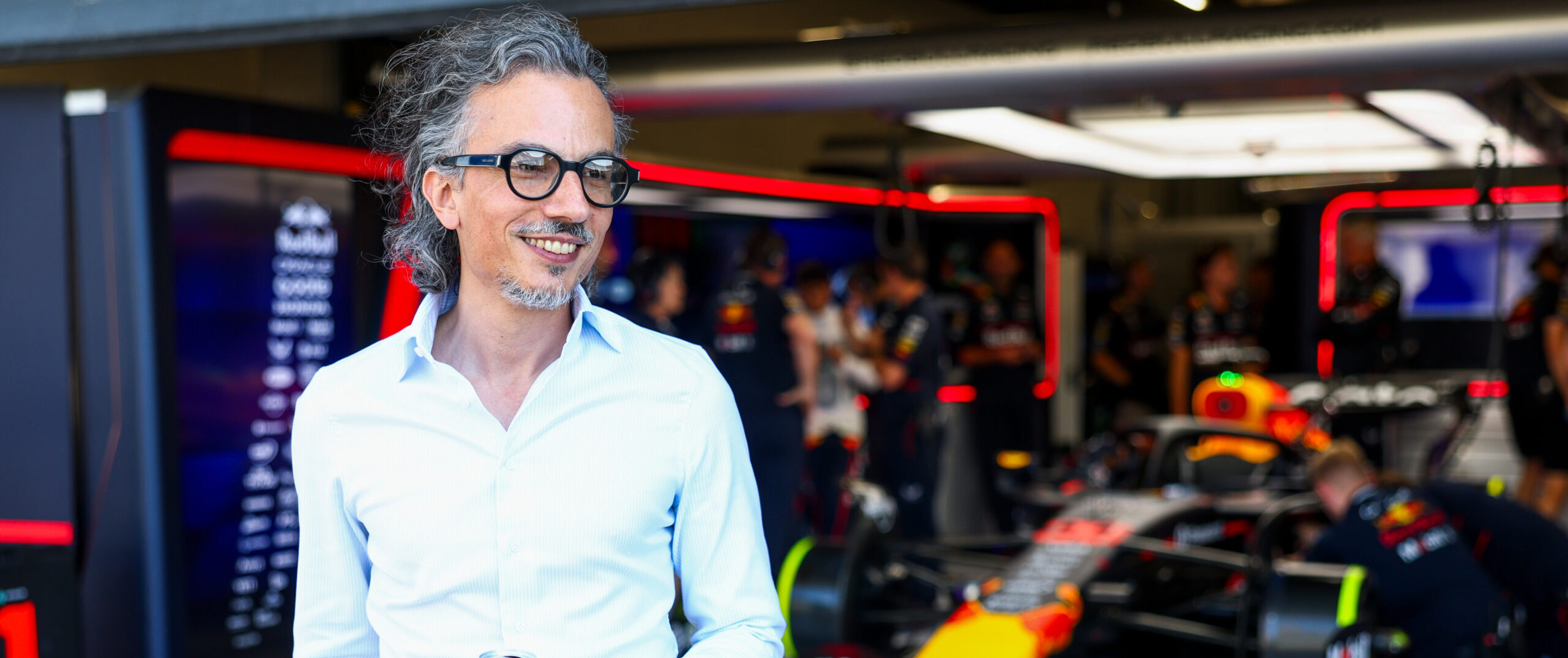 Laurent Mekies op zijn eerste dag als teambaas van Red Bull