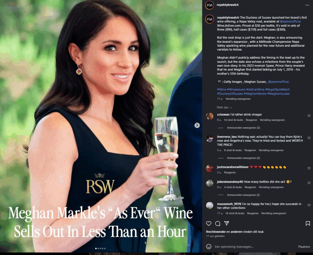 Meghan Markle's rosé