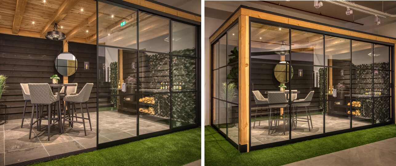 Steellook glazen schuifwanden