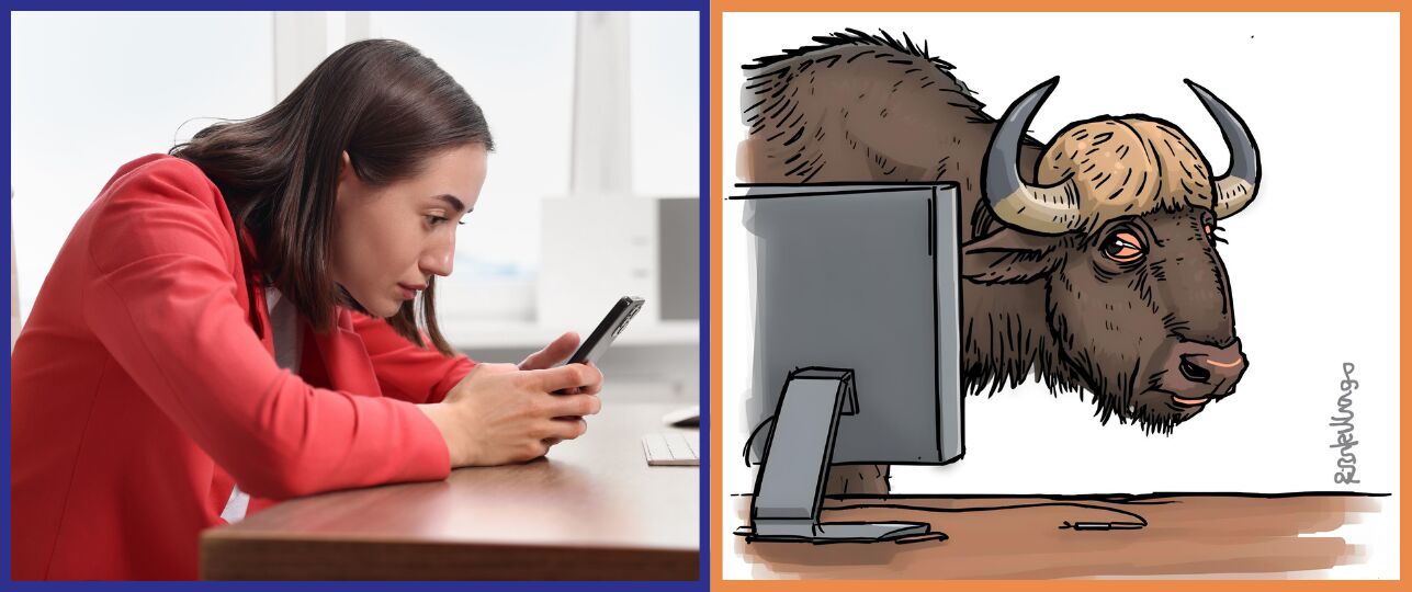 smartphone-nek buffelbult