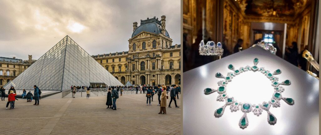 Huidige afbeelding: Spectaculaire juwelenroof in het Louvre: Franse kroonjuwelen gestolen in 7 minuten