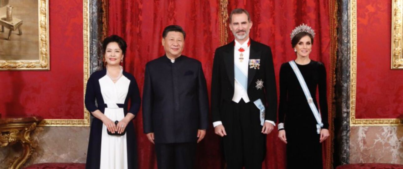Spaanse koningspaar in China