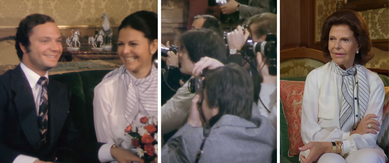 Koningin Silvia in het jaar 1976