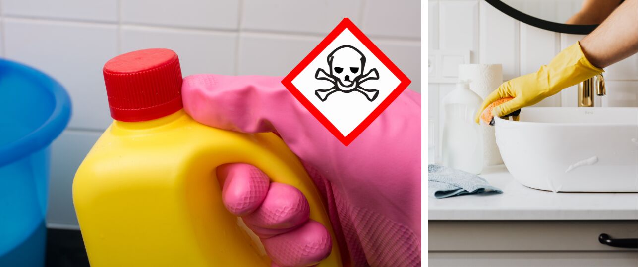 Bleekwater, bleek, chloor schoonmaken