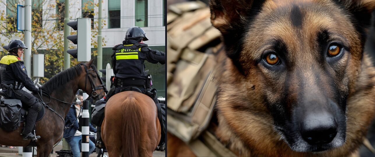 hoeveel kan/mag een politiehond verdragen?