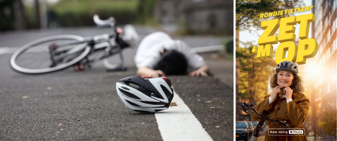 Zet 'm op campagen fietshelm