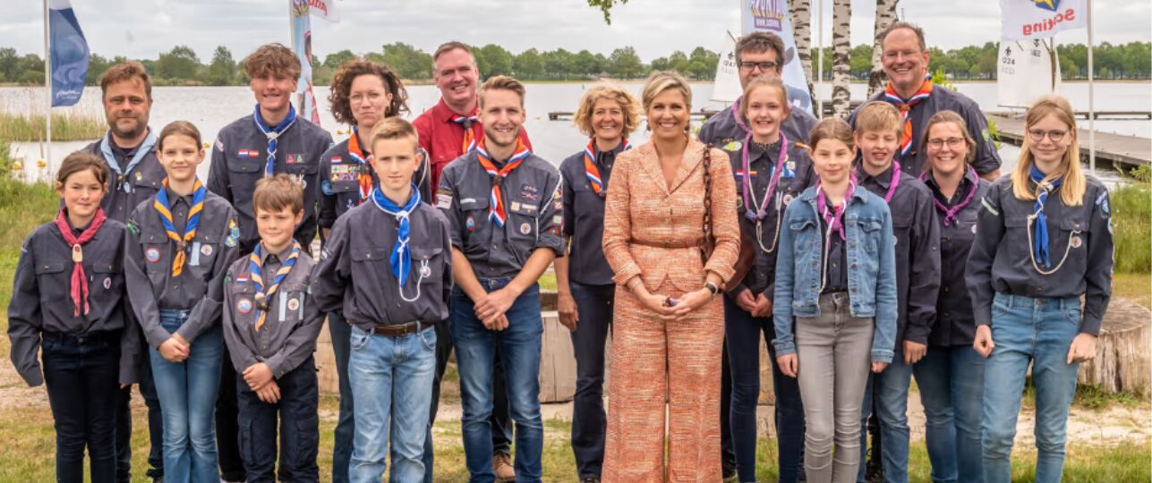 Máxima bij Scouting Nederland