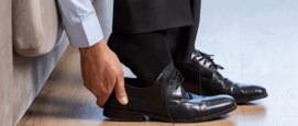 Schoenen uit in huis