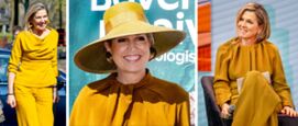 koningin Máxima in geel
