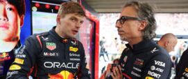 Laurent Mekies en Max Verstappen