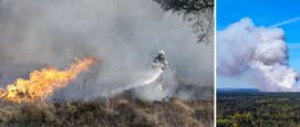 Natuurbranden en militaire oefeningen