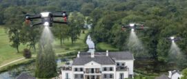 Drones boven kasteel Drakensteyn