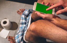 Met je smartphone op de wc