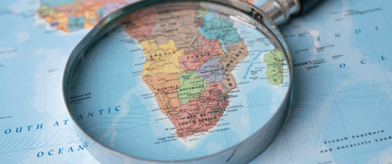 Afrika wereldkaart