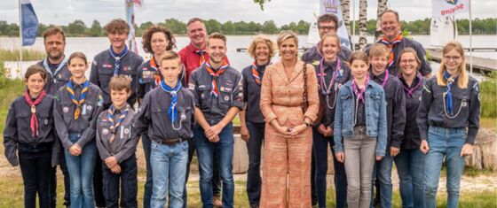 Máxima bij Scouting Nederland