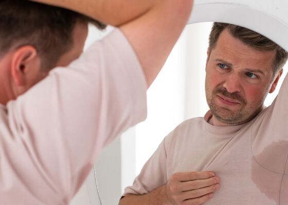 zweetplekken voorkomen, gele vlekken in kleding