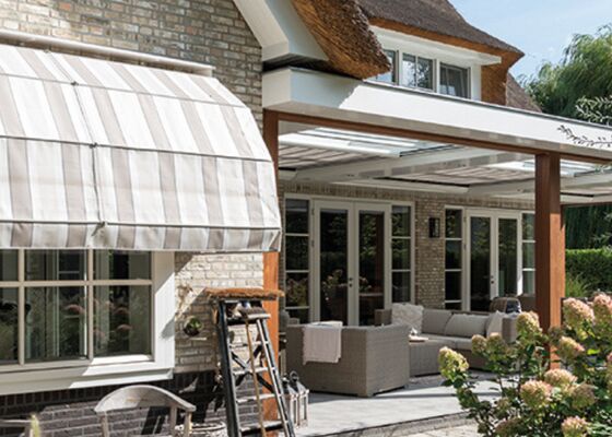 Zonwering natuurlijke kleuren