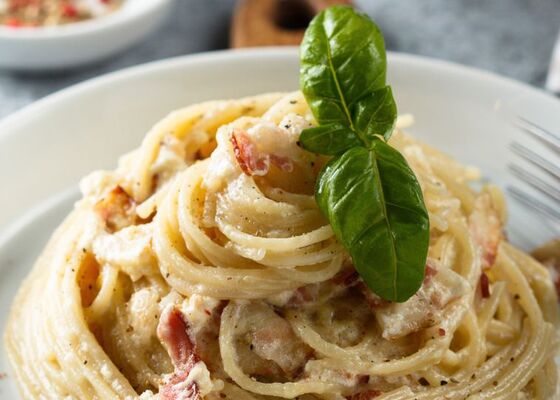 spaghetti carbonara recept