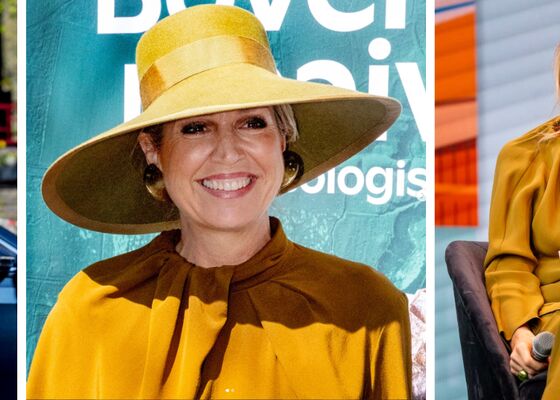 koningin Máxima in geel