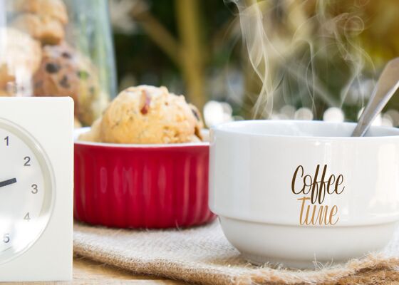 Beste tijd koffiedrinken, koffietijd