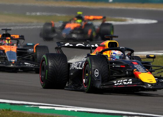 Max Verstappen tijdens de Grand Prix van Groot-Brittannië