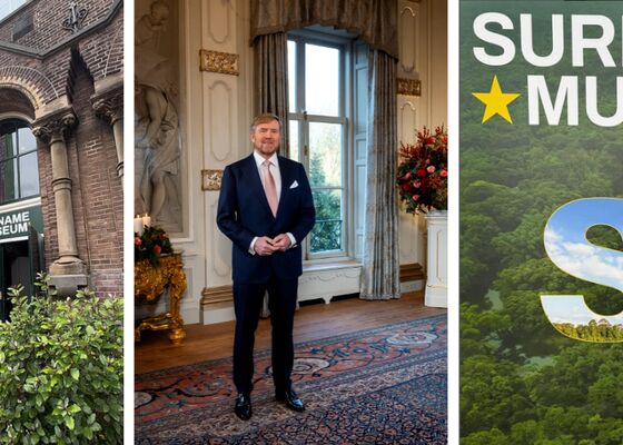 Willem-Alexader opent Suriname Museum