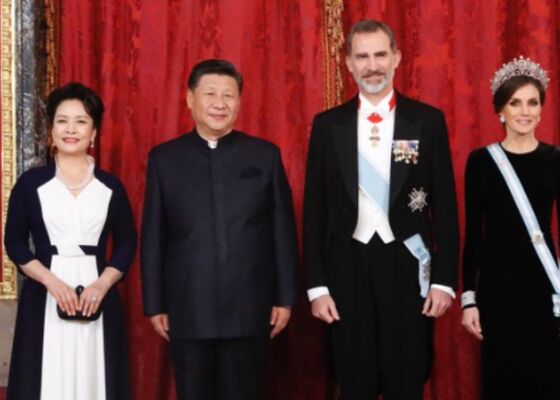 Spaanse koningspaar in China