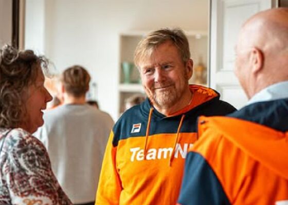 koning Willem Alexander in het TeamNL Huis
