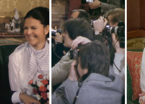 Koningin Silvia in het jaar 1976