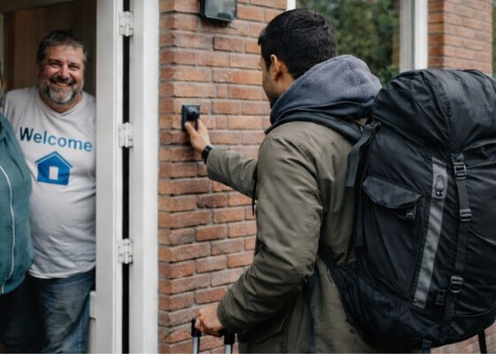 asielzoeker opvangen